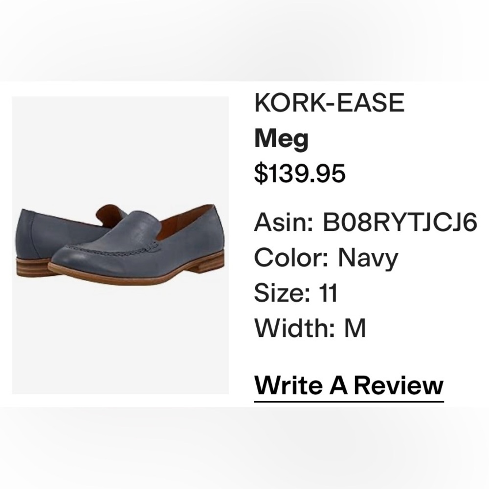 Kork-Ease Navy Meg Slip-On Loafers
